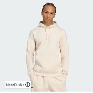 adidas Originals Trefoil Essentials Lifestyle Hoodie White/Wonder White Size S